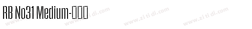 RB No31 Medium字体转换